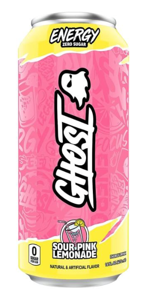 GHOST ENERGY RTD 12/16oz SOUR PINK LEMONADE